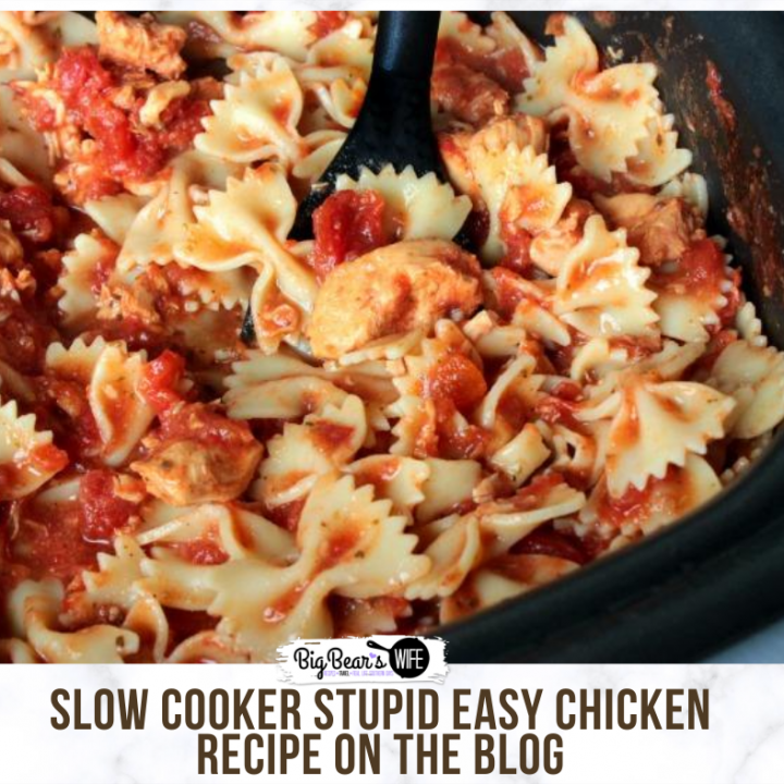 SLOW COOKER STUPID EASY CHICKEN