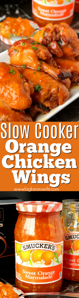 Slow Cooker Orange Chicken Wings