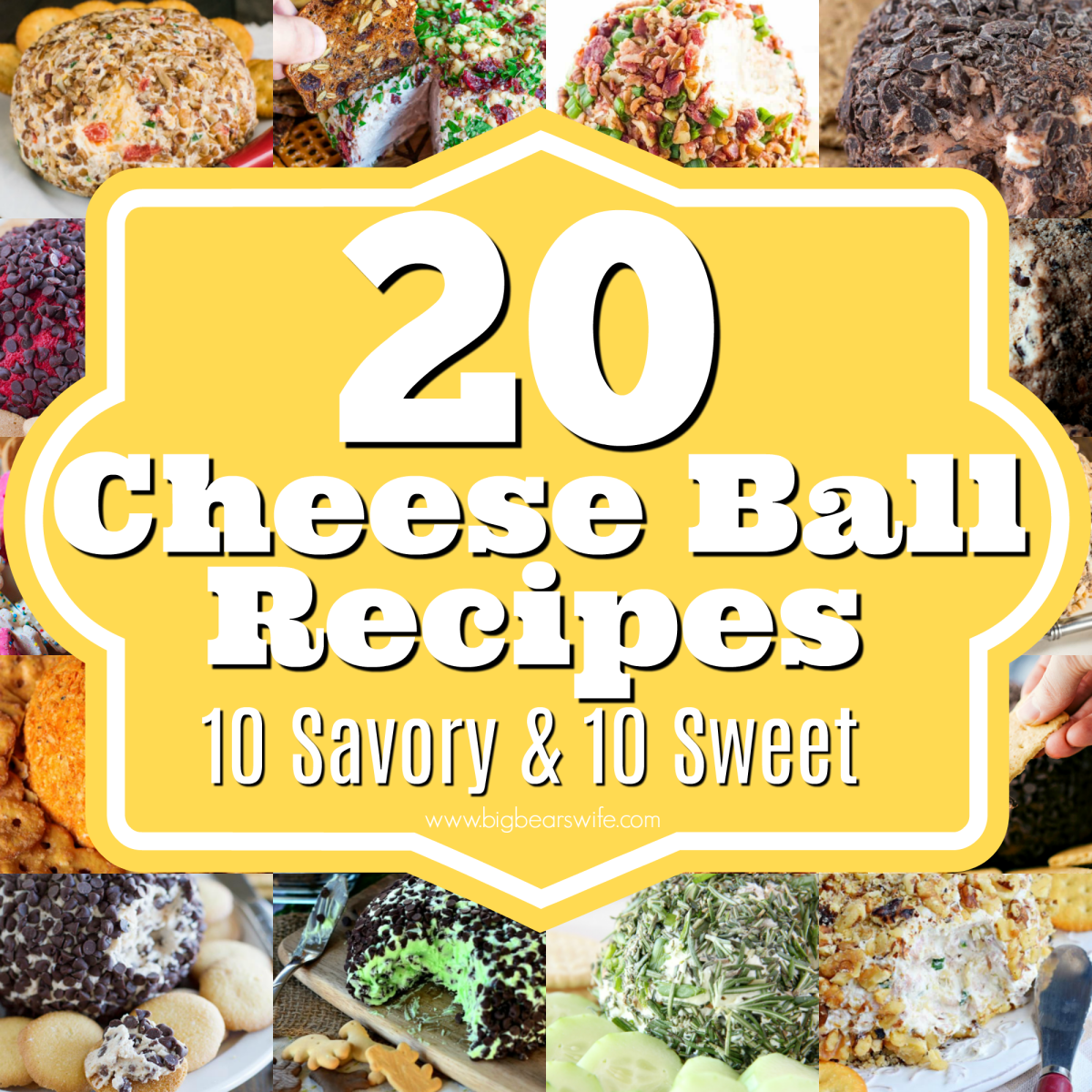 20 Cheese Ball Recipes - Cheese Balls are easy to make and they're always a hit at parties and holiday dinners! Ready for some great recipes? Here are 20 Cheese Ball Recipes - 10 Savory Cheese Ball Recipes and 10 Sweet Cheese Balls Recipes!
