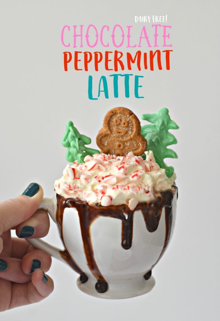 Warm up your bellies this holiday season by adding this simple everyday ingredient into your favorite dairy free hot chocolate to make a healthy, super creamy Chocolate Peppermint Tea Latte. 