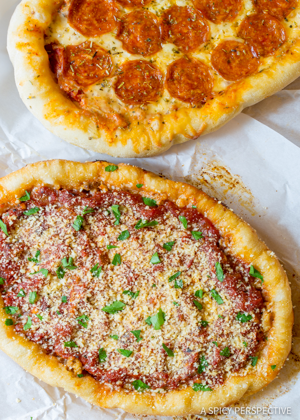 Best Slow Cooker Deep Dish Pizza Recipe (Chicago Style!) | ASpicyPerspective.com