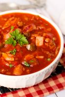 Maple Bacon and Ham Baked Bean Chili - Big Bear's Wife