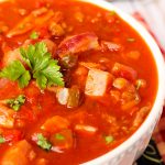 Maple Bacon and Ham Baked Bean Chili