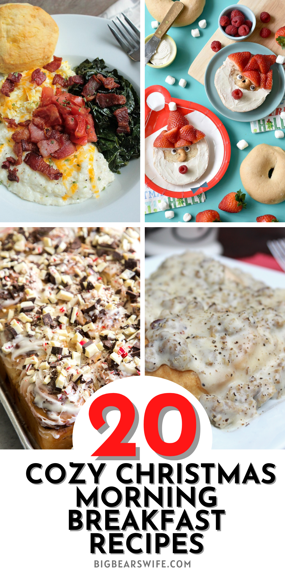 20 Cozy Christmas Morning Breakfast Recipes - We wish you a Merry Christmas, we wish you a Merry Christmas and a tasty morning breakfast! Keep the holiday spirit going on Christmas morning with one of these 20 Cozy Christmas Morning Breakfast Recipes! via @bigbearswife