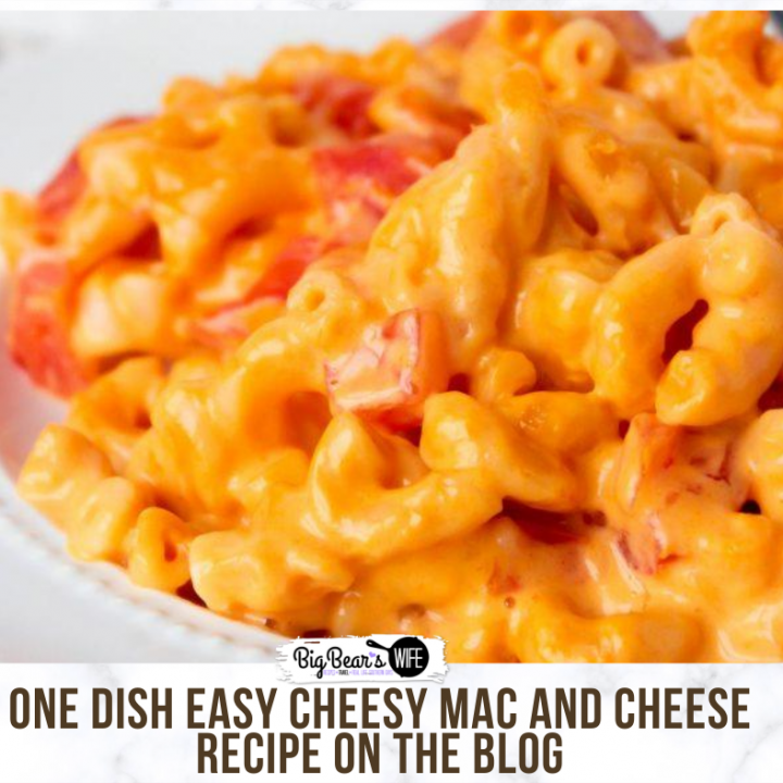 ONE DISH EASY CHEESY MAC AND CHEESE