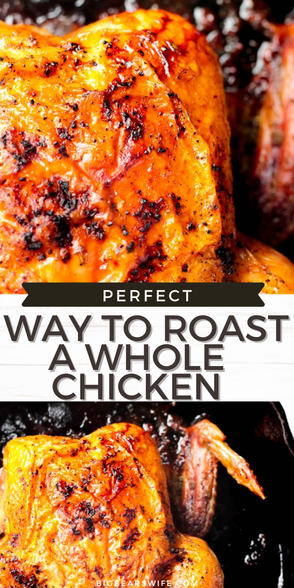 There are tons of ways to roast a chicken but this is My Favorite Way to Roast a Whole Chicken! It’s great to eat as is, perfect for topping salads, chicken pot pie or chicken salad!

 via @bigbearswife