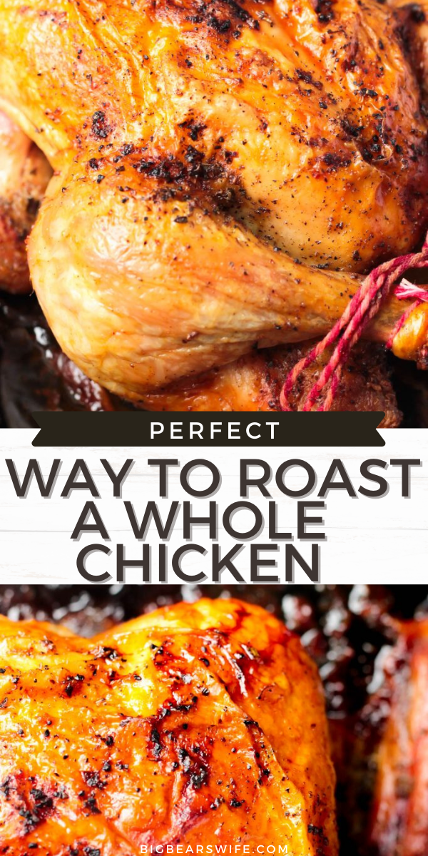 There are tons of ways to roast a chicken but this is My Favorite Way to Roast a Whole Chicken! It’s great to eat as is, perfect for topping salads, chicken pot pie or chicken salad!


 via @bigbearswife