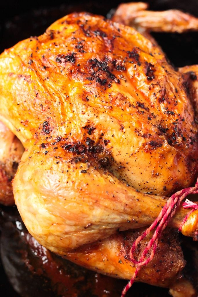 My Favorite Way to Roast a Whole Chicken - There are tons of ways to roast a chicken but this is My Favorite Way to Roast a Whole Chicken! It's great to eat as is, perfect for topping salads, chicken pot pie or chicken salad! 