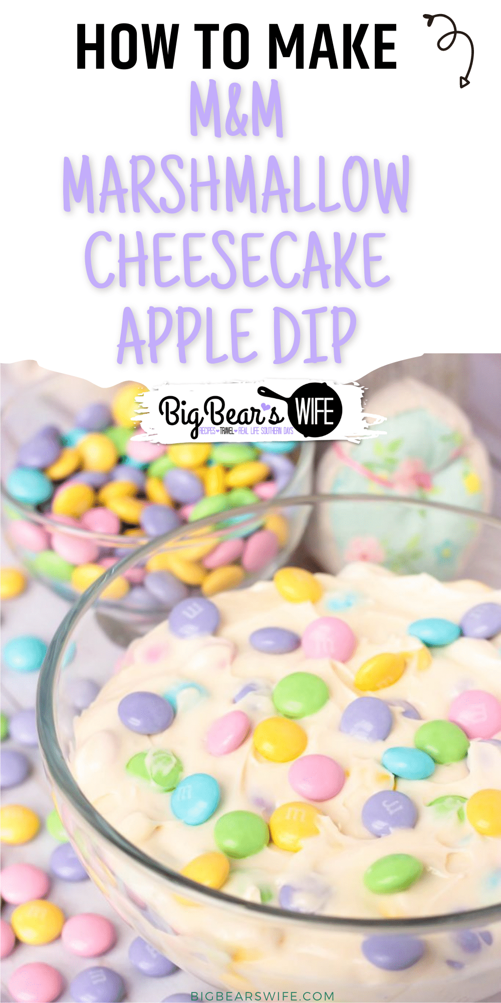 Need a dessert dip for Easter Brunch or Lunch? Maybe you’re just looking for a quick 5 minute sweet treat. Either way, you’re going to want to make this M&M Marshmallow Cheesecake Apple Dip asap and probably keep it all for yourself! It’s that good! 

 via @bigbearswife