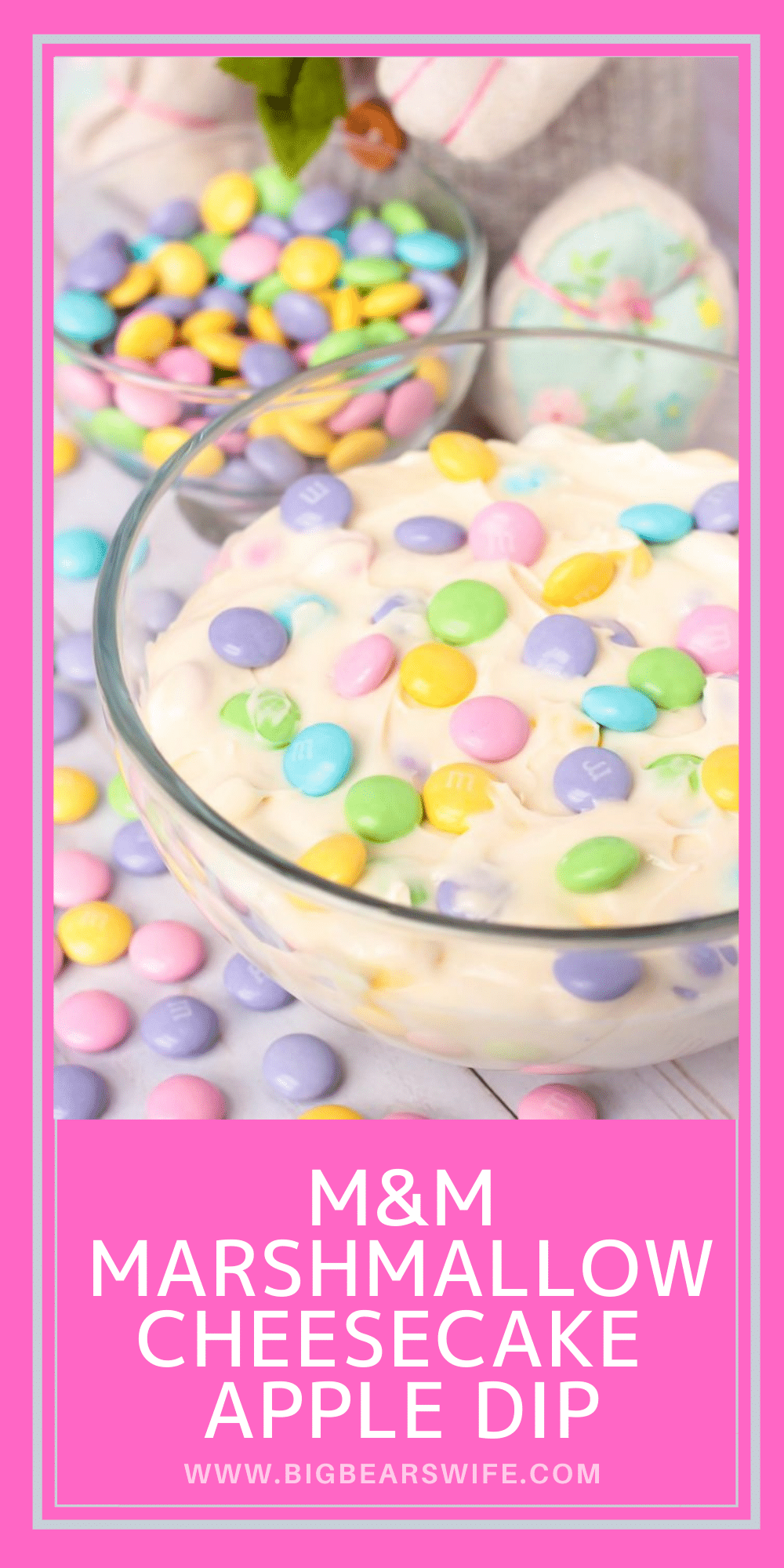 Need a dessert dip for Easter Brunch or Lunch? Maybe you’re just looking for a quick 5 minute sweet treat. Either way, you’re going to want to make this M&M Marshmallow Cheesecake Apple Dip asap and probably keep it all for yourself! It’s that good! 

 via @bigbearswife