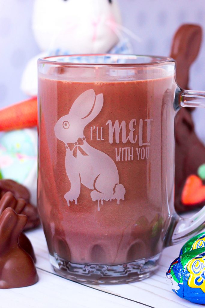 Melted Chocolate Bunny Hot Chocolate