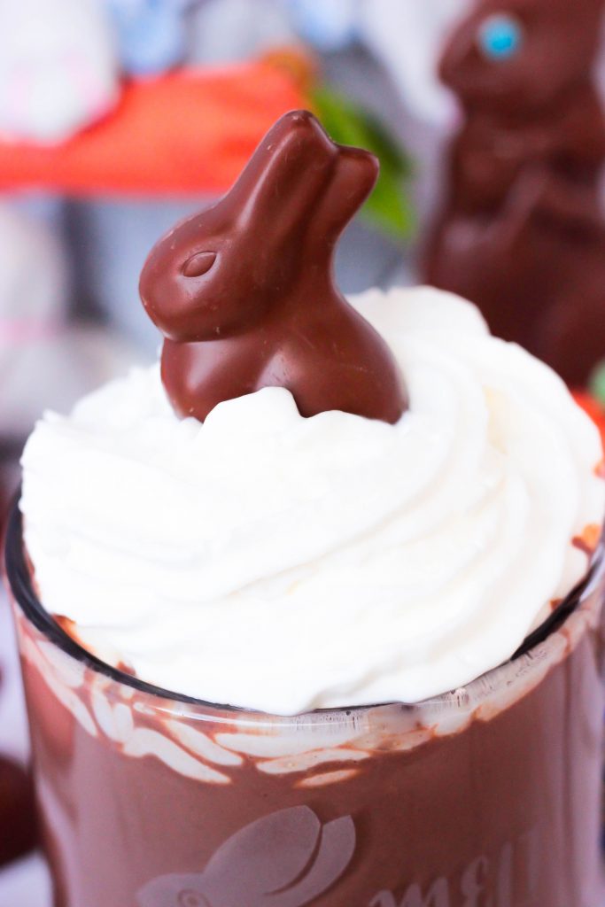 Melted Chocolate Bunny Hot Chocolate