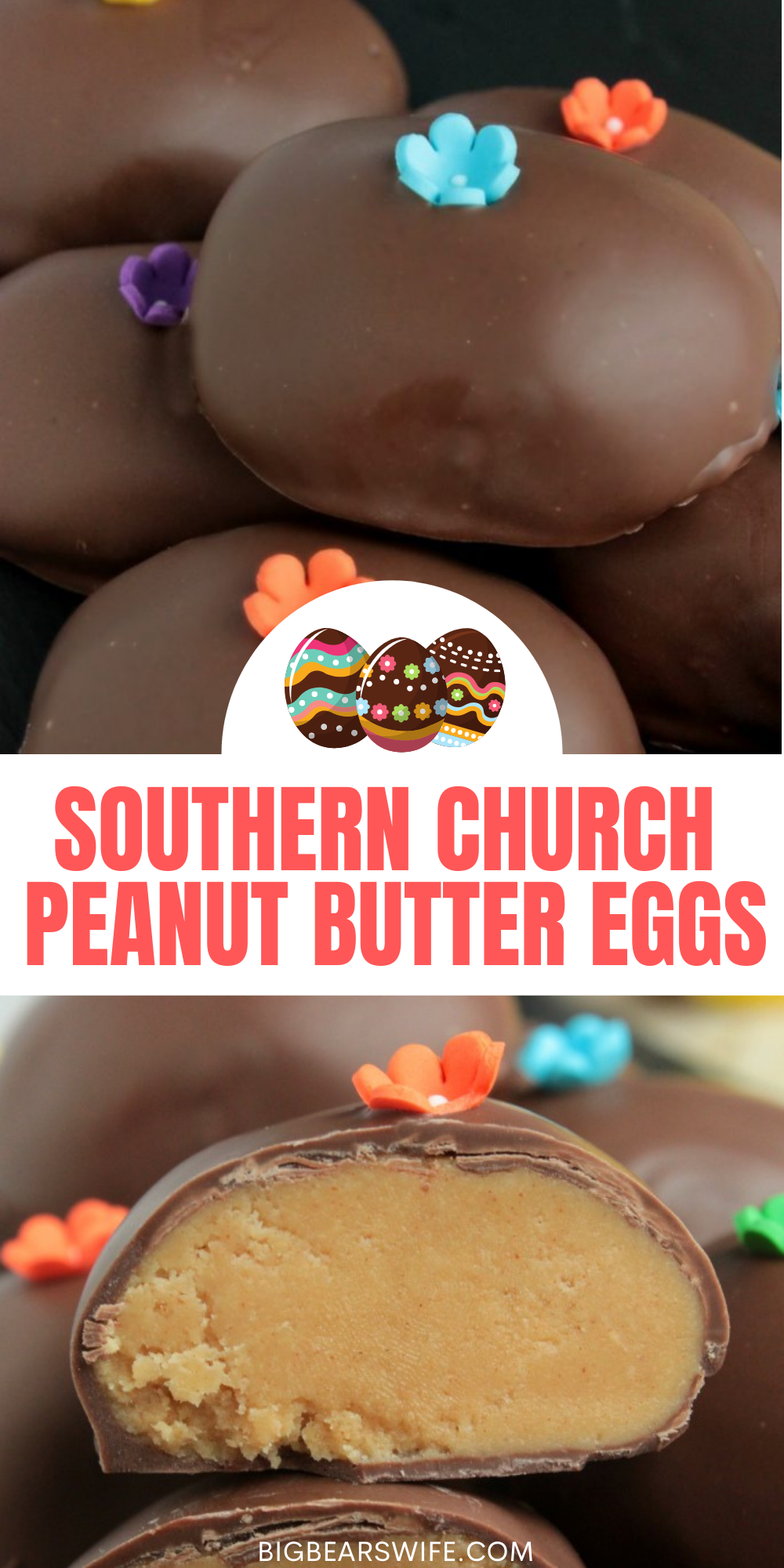 Love the Chocolate Peanut Butter Eggs that churches make around Easter time? These Southern Church Peanut Butter Eggs are just like those, they’re perfect and taste amazing!

 via @bigbearswife