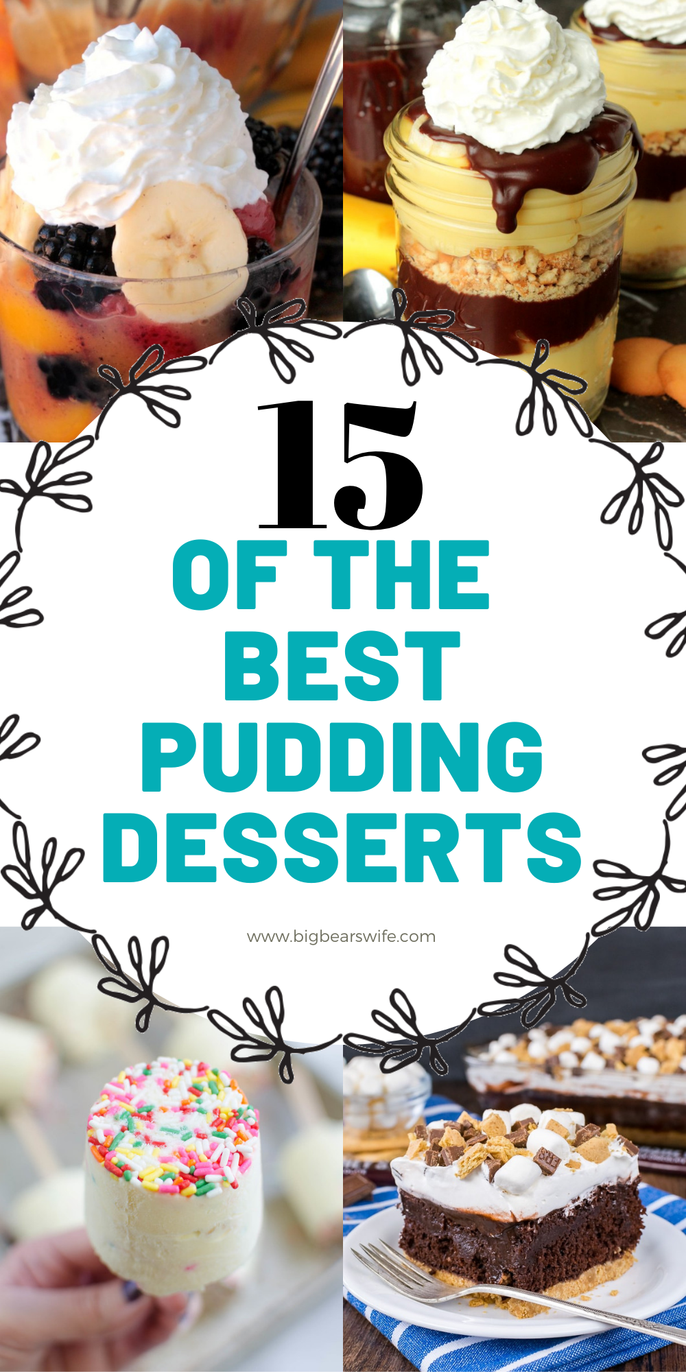 A collection of some of the BEST pudding desserts out there! Love pudding? Love layers of pudding in desserts? You're going to go crazy over these recipes! 

 via @bigbearswife