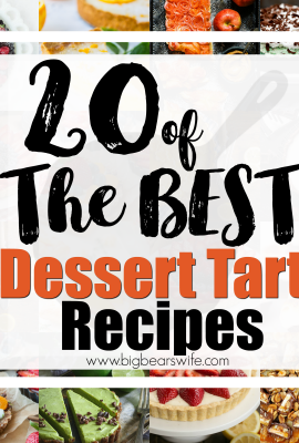 20 of the BEST Dessert Tart Recipes - Dessert Tarts are pretty easy to make and you can create all types of flavors and gorgeous desserts with them. Here are 20 of the BEST Dessert Tart Recipes that I've fallen in love with. 