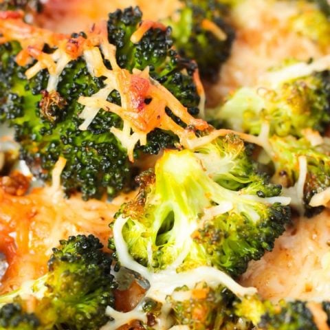 Crispy Garlic Parmesan Roasted Broccoli