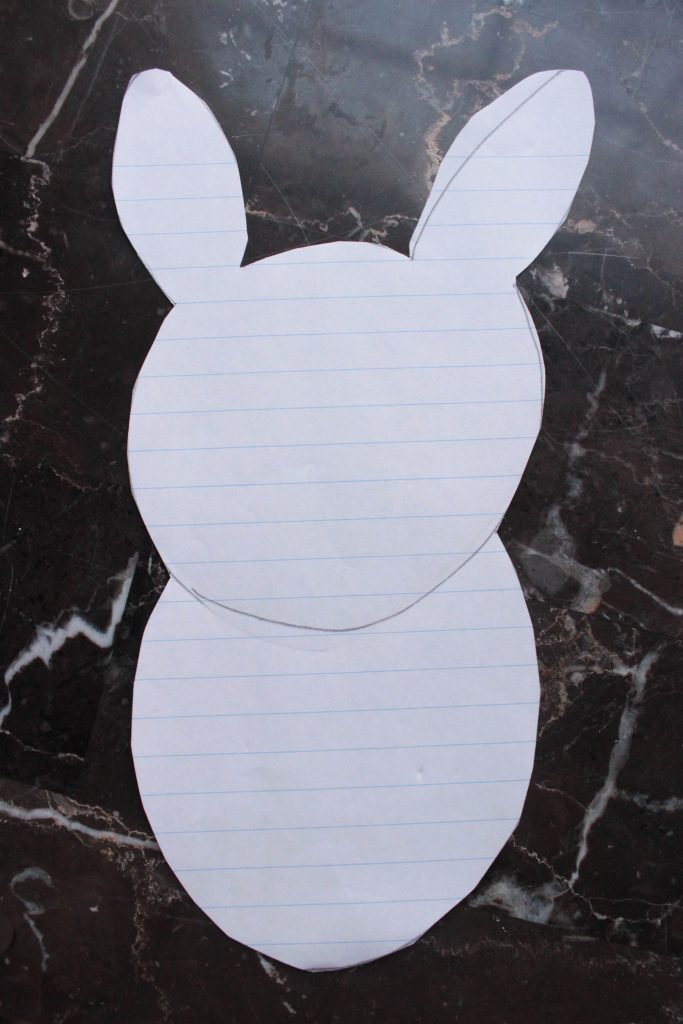 Easter Bunny Photo Footprint Craft DIY