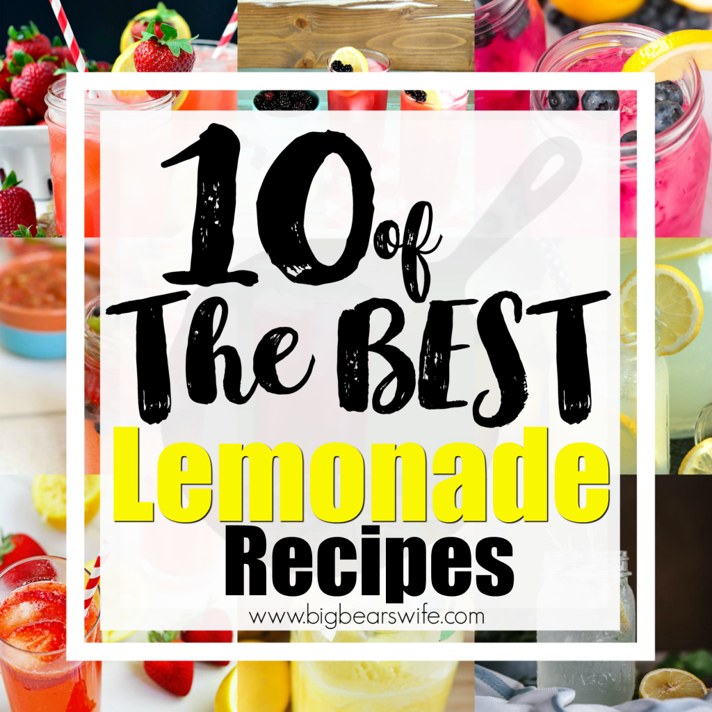10 of The BEST Lemonade Recipes - What's more refreshing that a tall glass of ice cold lemonade on a steamy, hot summer day!? I've found 10 of the BEST lemonade recipes to help you cool down this summer! 