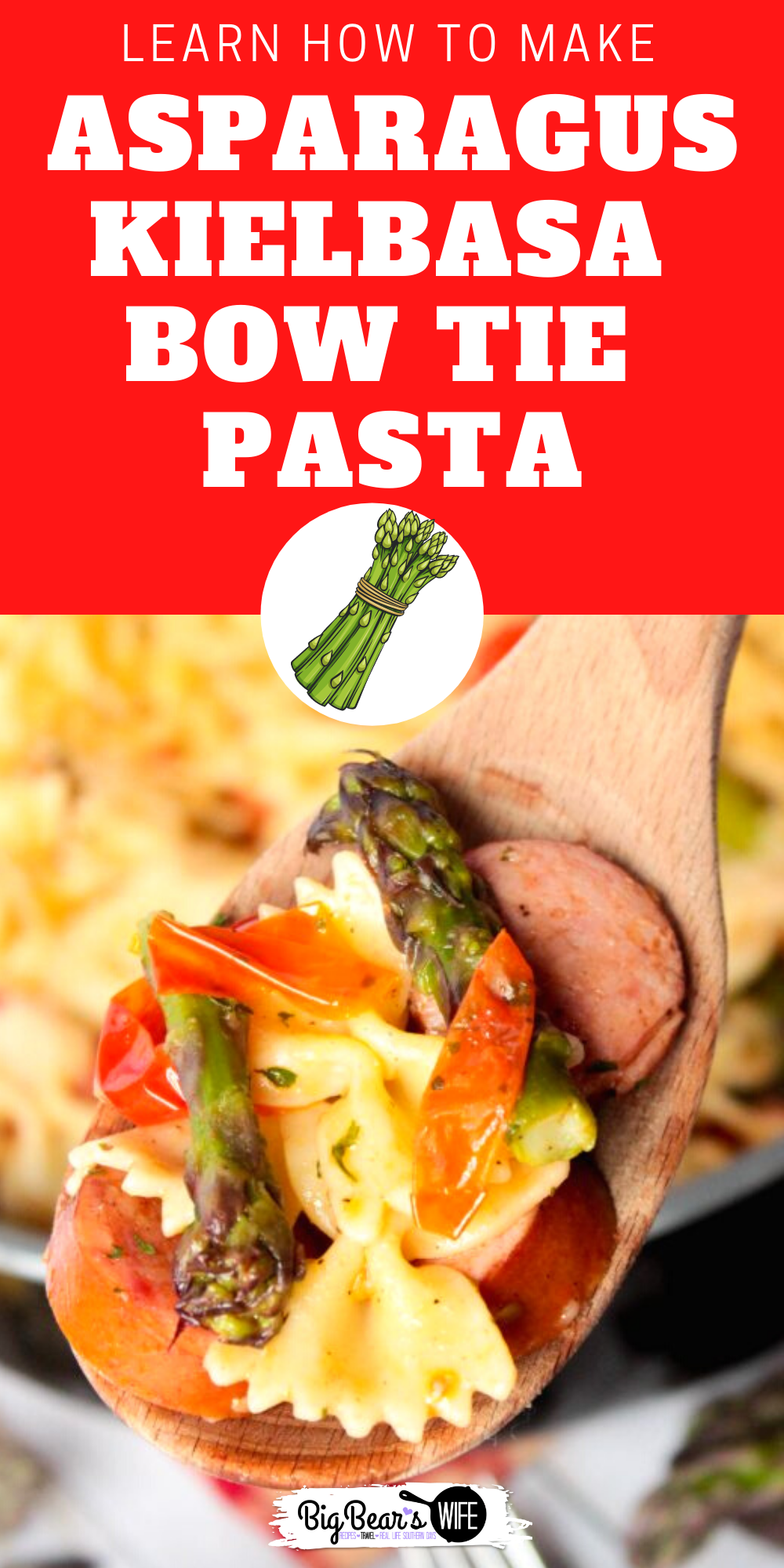 This Asparagus Kielbasa Bow Tie Pasta is a fresh and easy Summer lunch or dinner recipe that everyone will love! 

 via @bigbearswife
