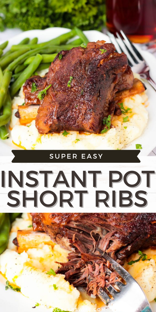 These Instant Pot Short Ribs are super tender and packed with tons of wonderful flavor! This recipe is my new version of my super popular Slow Cooker Short Rib recipe that I've adapted to work with the Instant Pot electric pressure cooker! via @bigbearswife