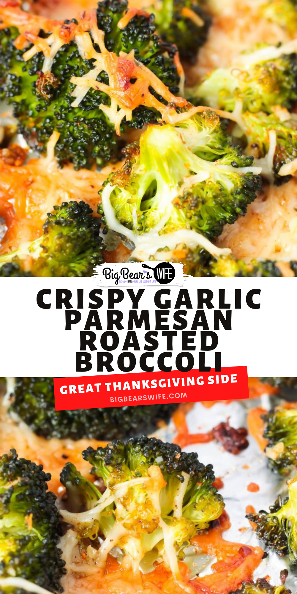This Crispy Garlic Parmesan Roasted Broccoli is a perfectly tasty side dish that’s ready in less than 30 minutes! Just mix and roast for a super delicious side to serve with all sorts of entrees! 

 via @bigbearswife