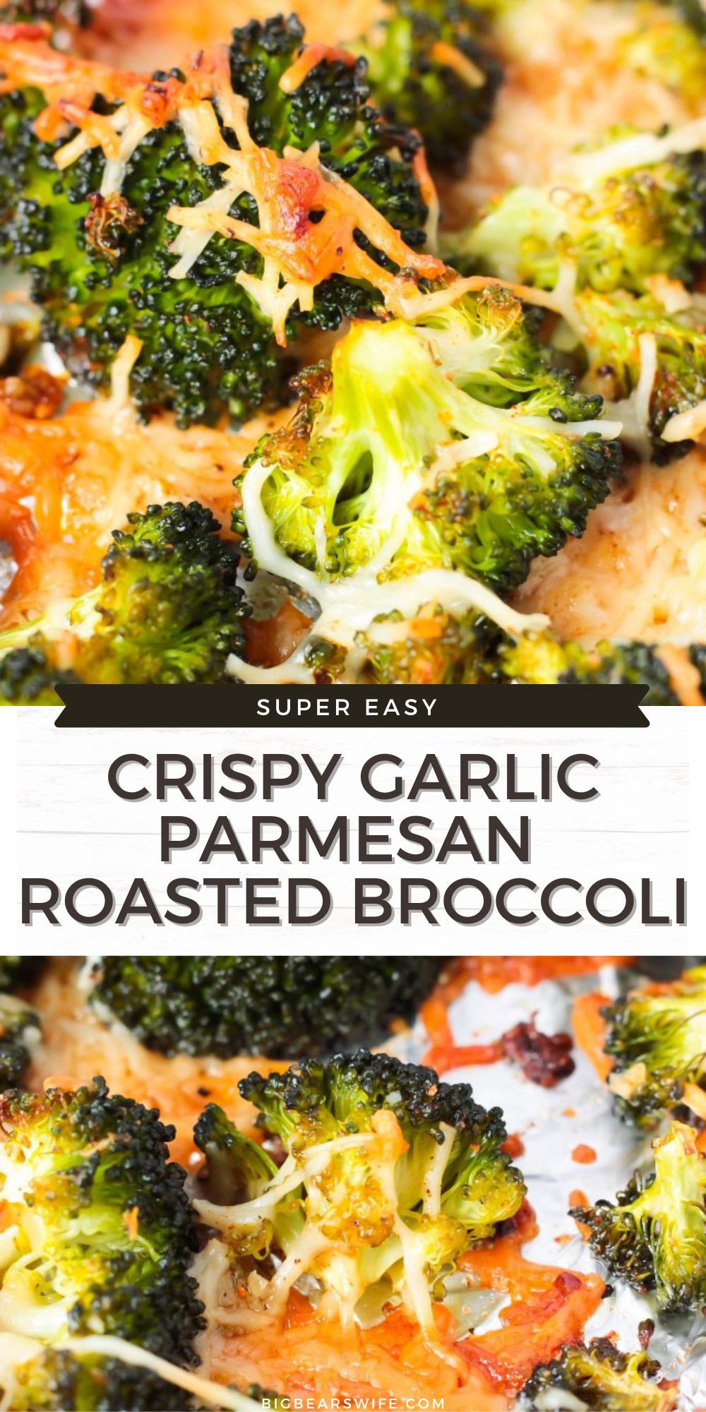 This Crispy Garlic Parmesan Roasted Broccoli is a perfectly tasty side dish that’s ready in less than 30 minutes! Just mix and roast for a super delicious side to serve with all sorts of entrees! 

 via @bigbearswife