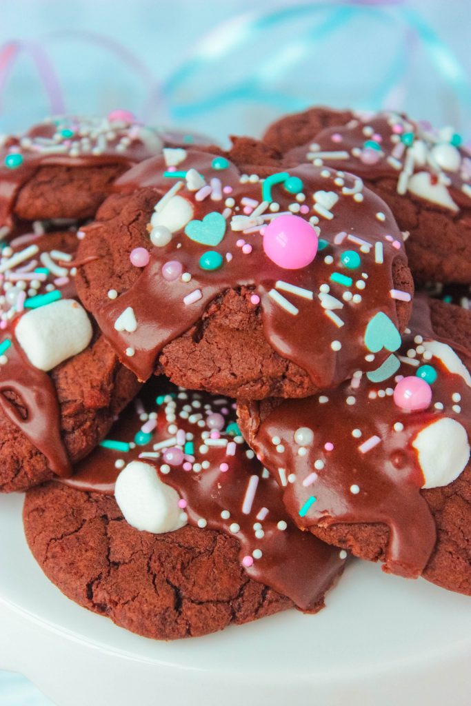 Unicorn Hot Chocolate Cookies