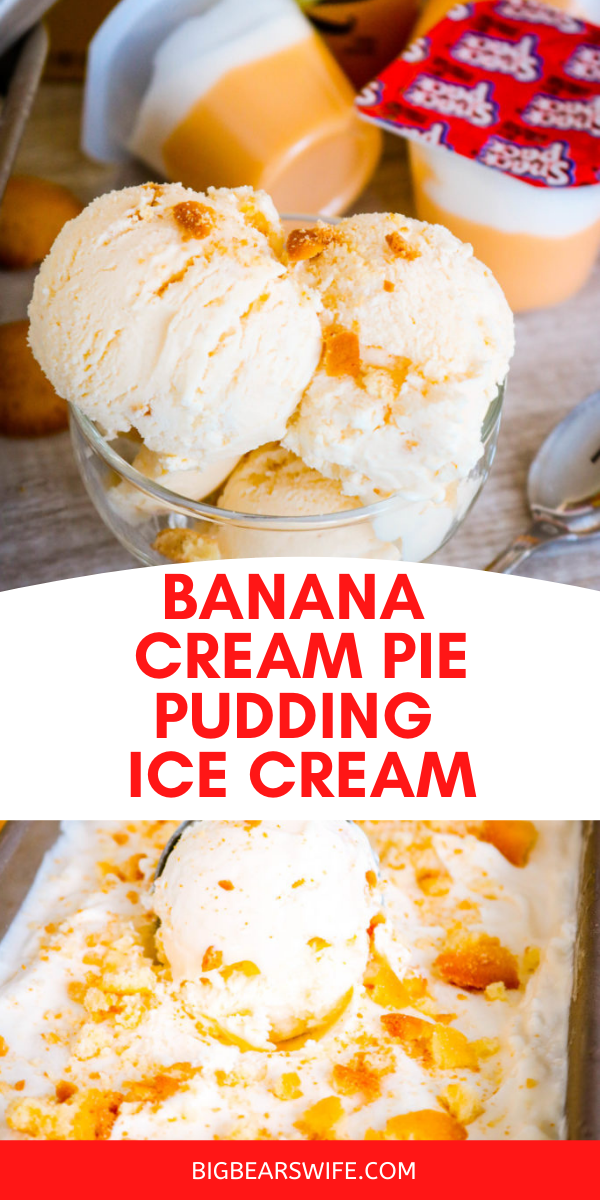 If you love banana pudding you’re going to go crazy over this simple Banana Cream Pie Pudding No Churn Ice Cream!

 via @bigbearswife