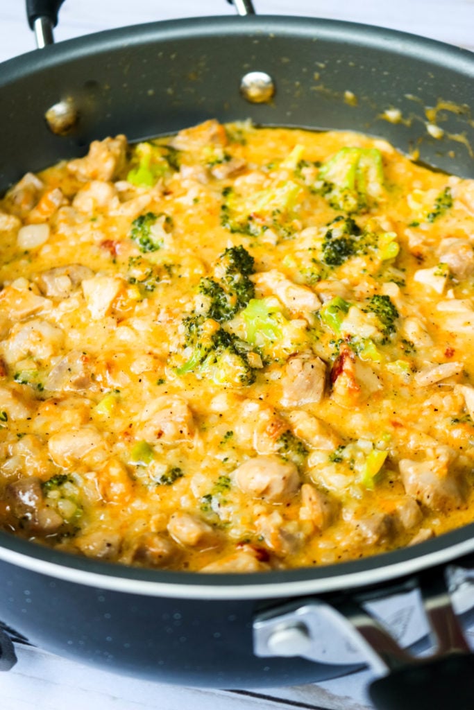 Low Carb Chicken Broccoli Rice Skillet