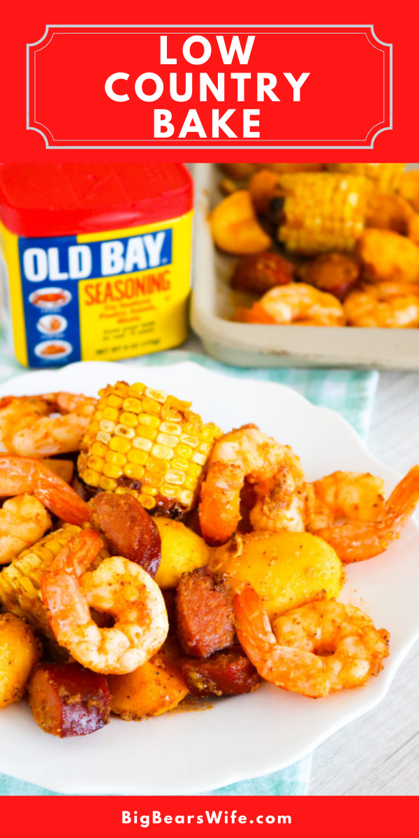 This Low Country Bake has all of the classic flavors of a Low Country Boil but it's baked in the oven and done in about 30 minutes!   via @bigbearswife