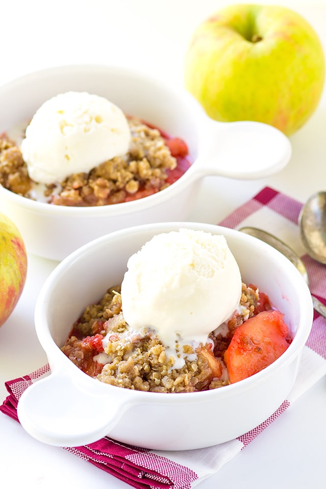 Red Hot Crock Pot Apple Crisp - You know what goes awesome with apples? Red hot candies. Toss them into a crock pot with some streusel topping and you'll have dessert in no time. 