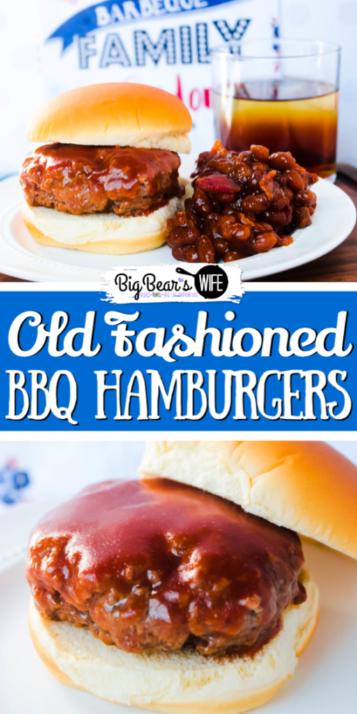 The recipe for these Old Fashioned BBQ Hamburgers came straight from my grandma's little wooden recipe box and they might be some of the best we've made! 