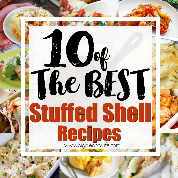 Stuffed Shells always end up making it onto our menu plan at least once a month! I love traditional stuffed shells but I'm also crazy about new ideas and here you'll find 10 of the BEST Stuffed Shell Recipes out there! Give one of them a try this week! Let me know which one you love the most!  