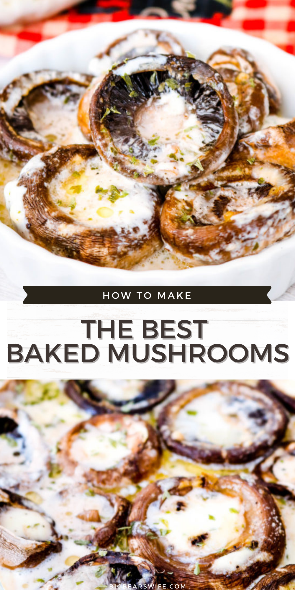 These mushrooms are baked in a tasty seasoned cream sauce and they're perfect as a party appetizer or as a side dish for lunch or dinner! They may be The BEST Baked Mushrooms I've ever had. #bakedmushrooms #mushrooms   via @bigbearswife