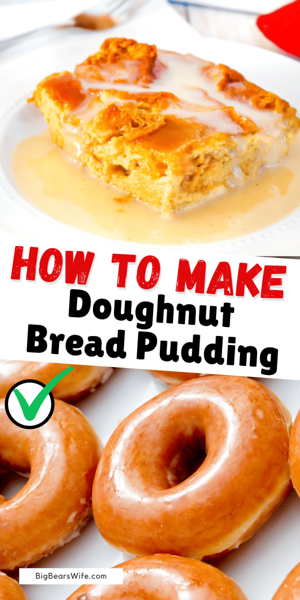 Kick your traditional bread pudding up a notch with the addition of glazed doughnuts! Doughnut Bread Pudding replaces french bread with glazed doughnuts for an over-the-top treat. Best of all, the doughnuts do not have to be fresh. Stale doughnuts work just as well as those right out of the box. 