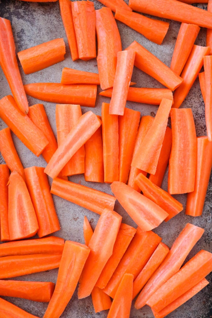 Sliced Raw Carrots