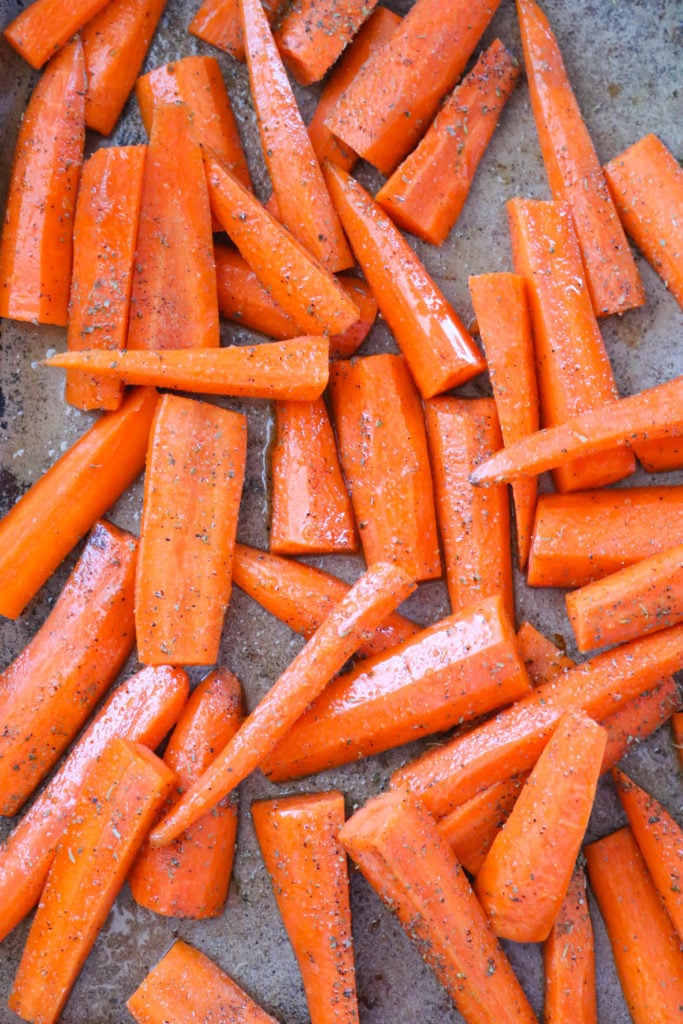 seasoned raw carrots