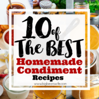 10 of the best Homemade Condiments - If you don't want to stock your fridge or pantry with store bought condiments or if you just want to experiment with making your own at home this post is for you! I've found 10 of the best Homemade Condiments from some of the best bloggers out there.