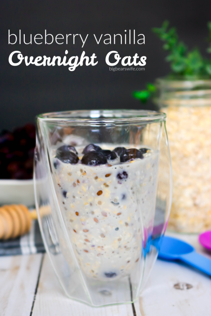 blueberry Vanilla Overnight oats