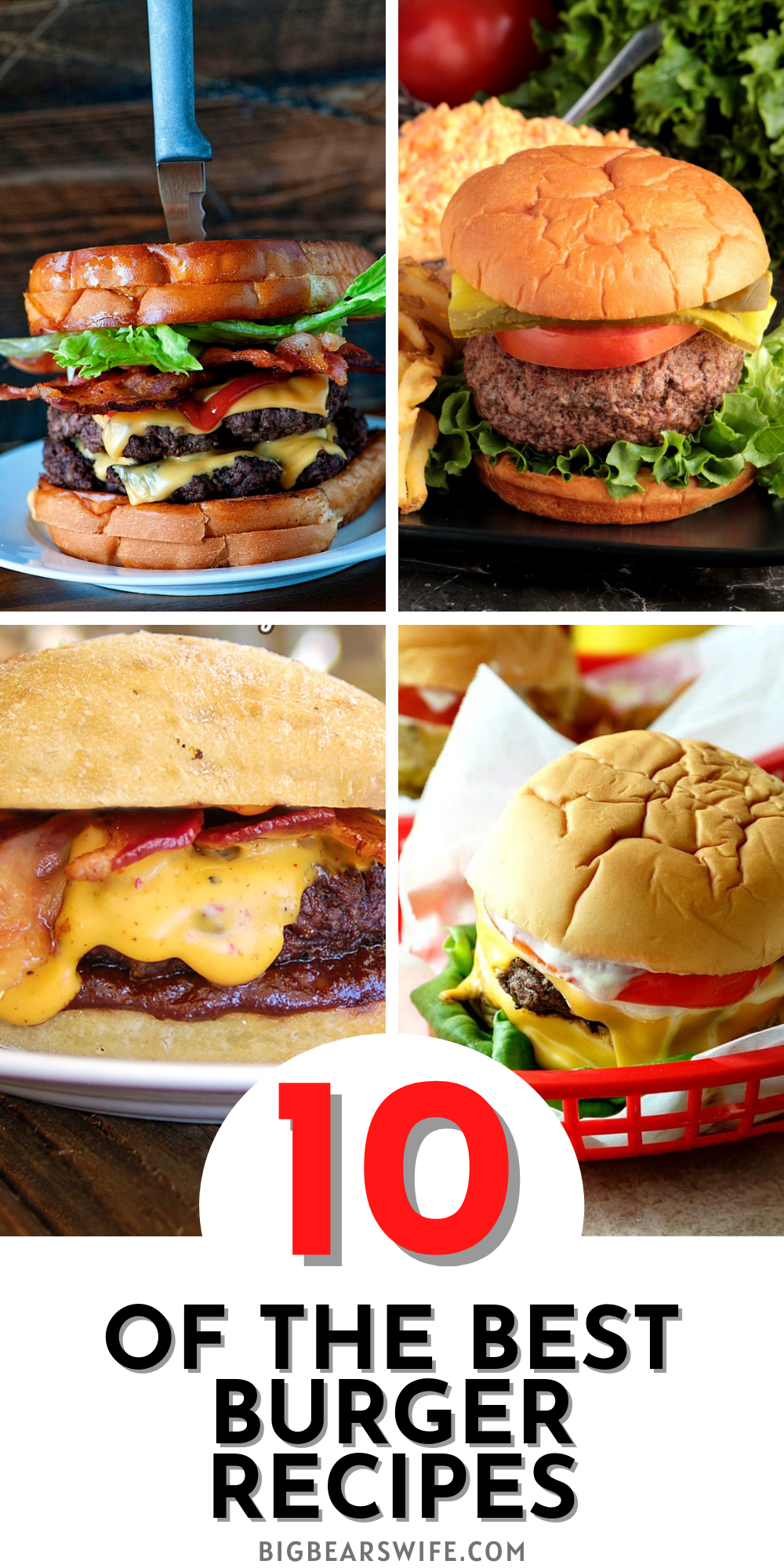 Warm weather is here which means it’s time to enjoy the back patio, start up the grill and spend some quality family time outside in the evenings! I’ve found 10 of the Best Burger Recipes for y’all to try that would be perfect for lunch or dinner.

 via @bigbearswife