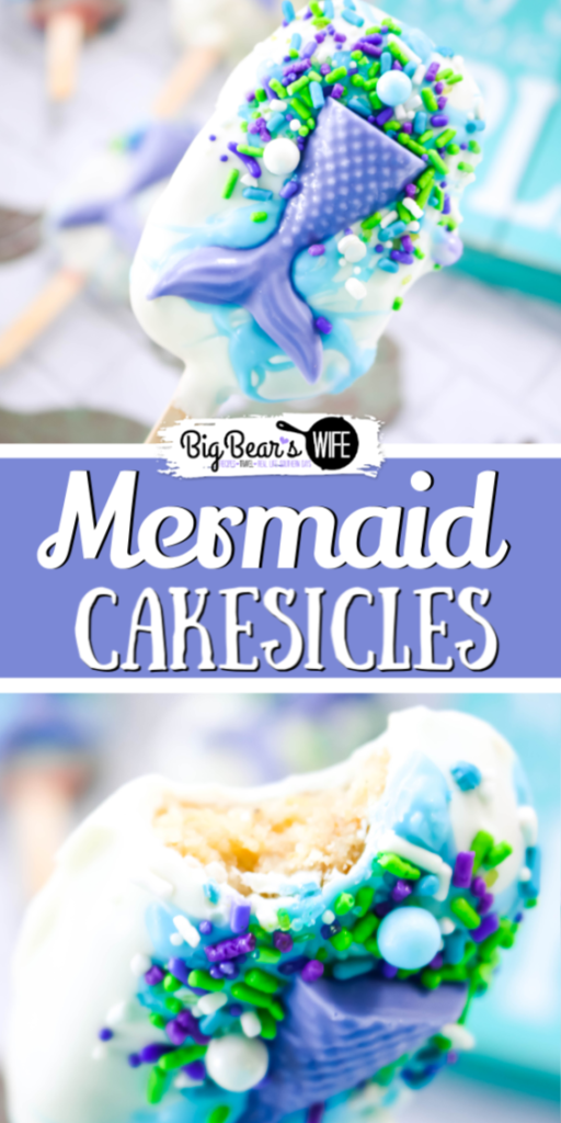 Mermaid Cakesicles - Magical cakesicles from under the sea, if you love Mermaids you're going to flip tails over these Mermaid Cakesicles! 