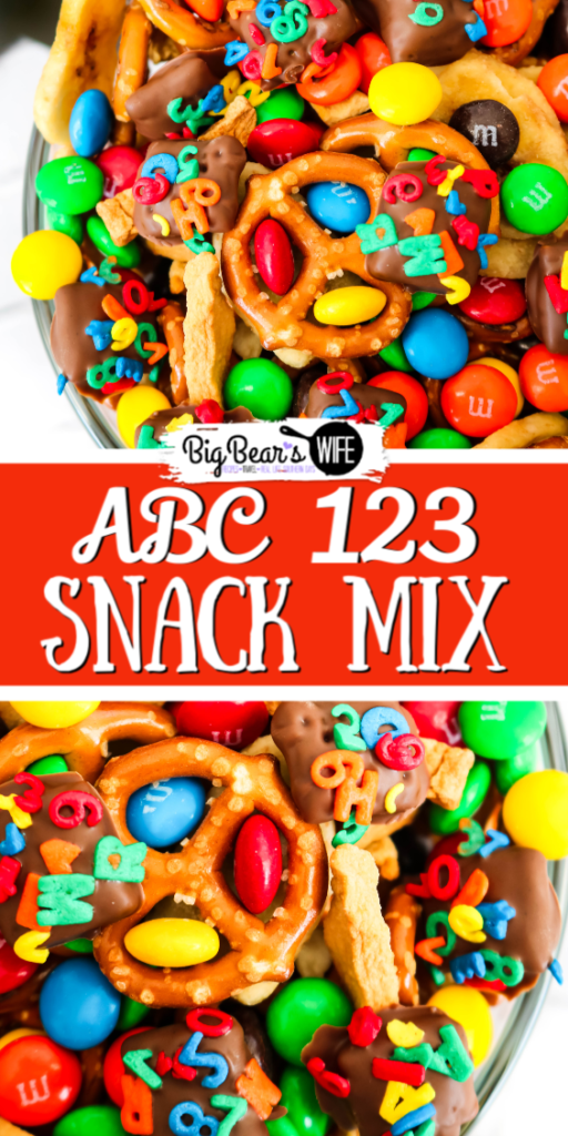 ABC 123 Snack Mix - This easy ABC 123 Snack Mix is perfect for lunch boxes or great for an after school snack! 