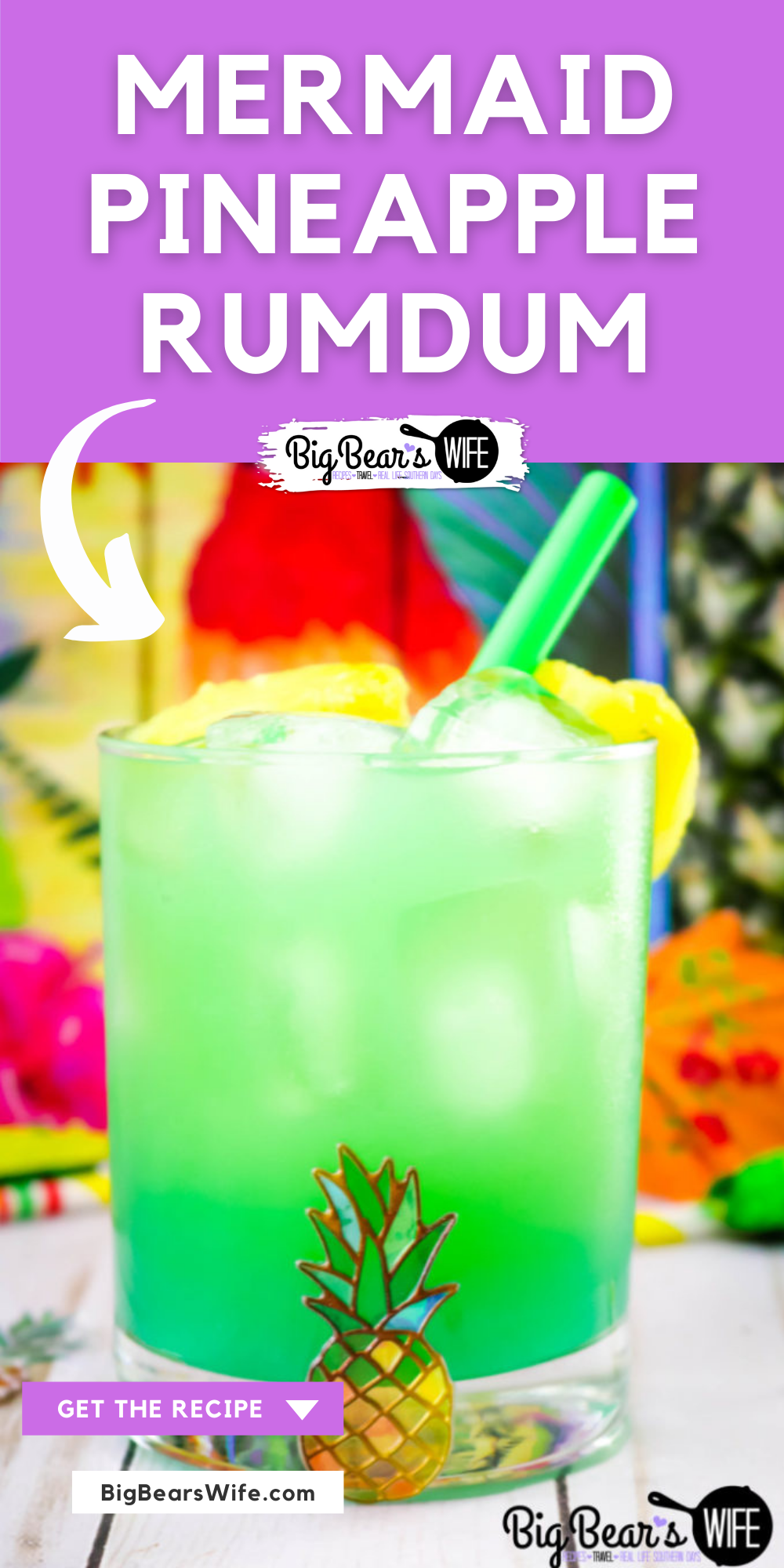 This Mermaid Pineapple RumDum will make you feel like you’re hanging out on the beach and after a few you might feel like you’re swimming with mermaids! It’s got pineapple rum and vanilla rum mixed plus it’s topped with extra pineapple! For an extra kick, soak the pineapple pieces in rum for a few days beforehand! 

 via @bigbearswife