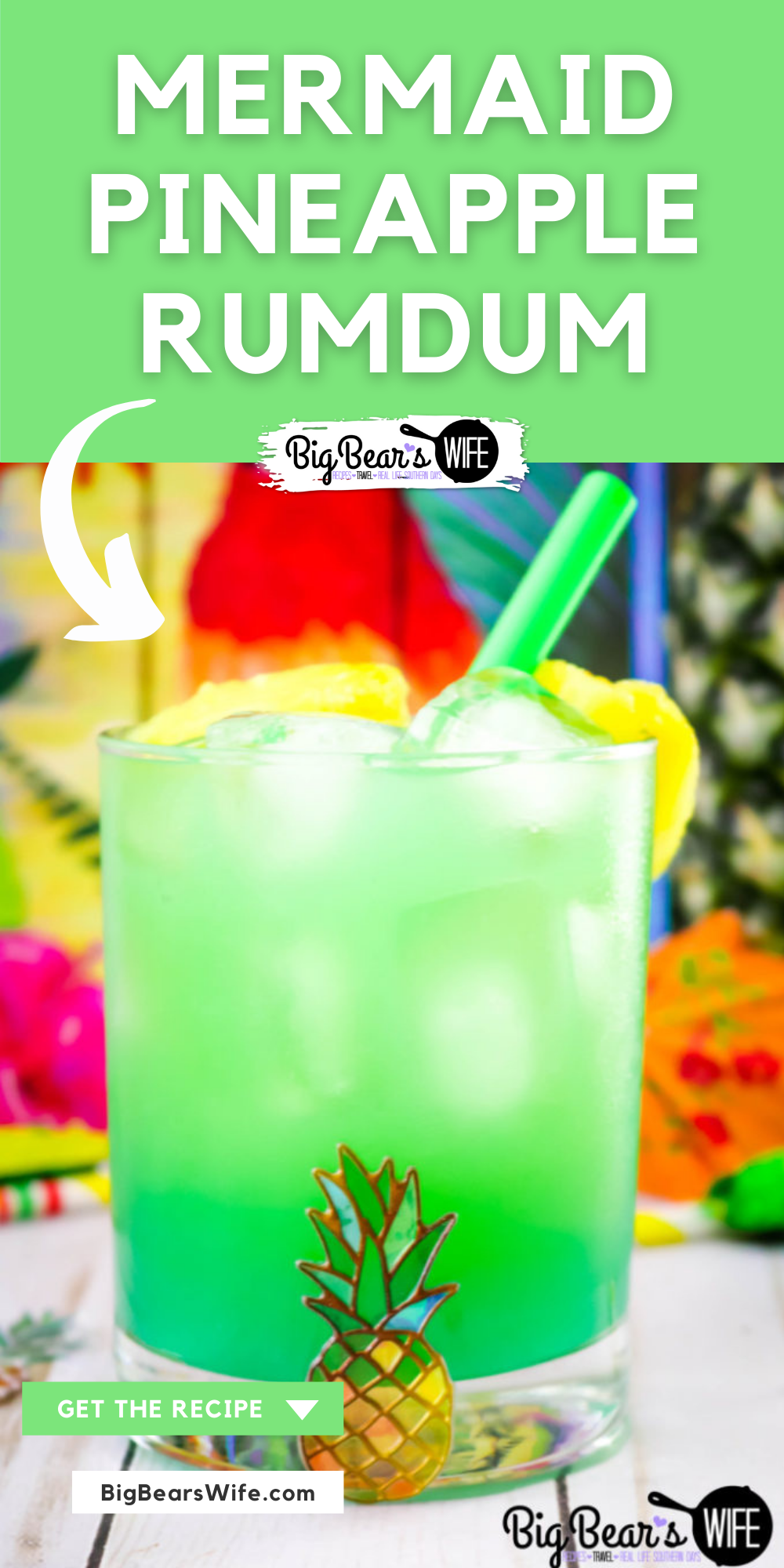 This Mermaid Pineapple RumDum will make you feel like you’re hanging out on the beach and after a few you might feel like you’re swimming with mermaids! It’s got pineapple rum and vanilla rum mixed plus it’s topped with extra pineapple! For an extra kick, soak the pineapple pieces in rum for a few days beforehand! 

 via @bigbearswife