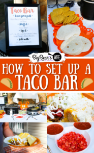 How to set up a taco bar for a party