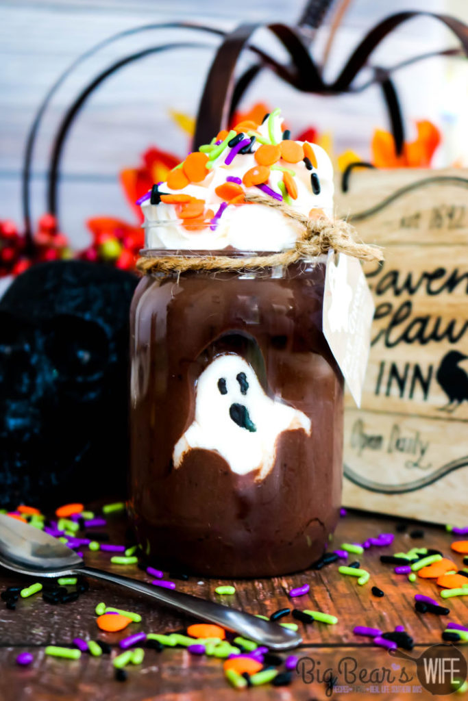 Pet Ghost in a Jar Pudding Cups