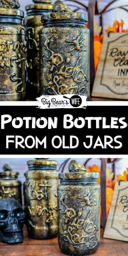 DIY Potion Bottles from Old Jars