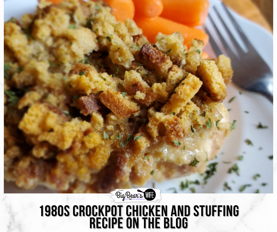 1980s Slow Cooker CrockPot Chicken and Stuffing - Big Bear's Wife