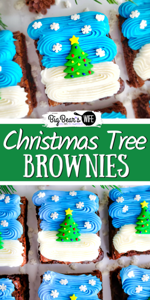Easy Christmas Tree Brownies - These Easy Christmas Tree Brownies are super festive and simple to make! Use your favorite brownie recipe, a boxed mix or brownies from the bakery to create these Christmas treats!