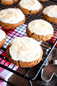 Gingerbread Cookies with Eggnog Frosting